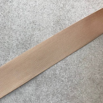 Репс песочного цвета (полиэстер), ширина 2,5 см Италия ТИП/25/08093 по цене 67 руб./метр