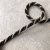Шнур метражный иссиня-черный с золотом, 0,5 см Италия ШИЧ/5/1046 по цене 97 руб./метр