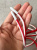 Шнурок круглый красно-белый, длина 140 см диаметр 0,6 см ШКК/140/8527 по цене 189 руб./штука