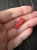 Пуговицы красные с блестками (пластик), 2*0,7 см Италия ПИК/20/69602 по цене 63 руб./штука