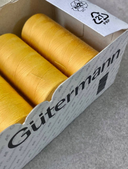 Нитки №120 Gutermann CC цвет солнечно желтый (полиэстер, намотка 1000 м) арт 120/415СС по цене 260 руб./штука
