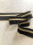 Подвяз черный с полосками золотой люрекс (комфортный полиэстер),  3,5*100 см ПКЧ/40/22413 по цене 325 руб./штука