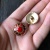 Пуговицы металл золото с красным, 2,0 см ПКК/20/4477 по цене 117 руб./штука