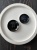 Пуговицы черные с белым (пластик), 2 см Италия ПИЧБ/20/5425 по цене 53 руб./штука