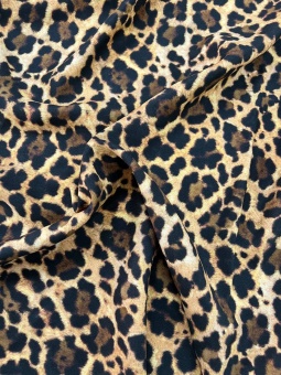 Вискоза с леопардовым принтом, ширина 140 см Италия ВИК/140/20158 по цене 1 497 руб./метр