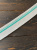 Подвяз белый с бирюзовыми полосками (комфортный полиэстер), 4*95 см ПКБ/40/22627 по цене 325 руб./штука