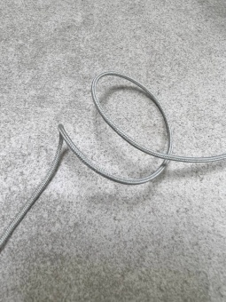 Шнур светло-серый 1,5 мм, сток Jil Sander ШИС/15/10818 по цене 37 руб./метр