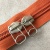 Молния Meras для сумок 2 замка, оранжевая пластик 105 см МИО/105/57304 по цене 693 руб./штука