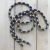 Шнурок синий с цветным крапом, наконечники прозрачный пластик, 130 см ШКС/130/1105 по цене 145 руб./штука