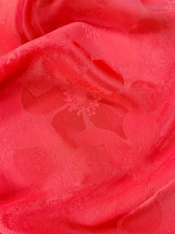 Вискоза красная (плетение жаккард), ширина 150 см Италия ВИК/150/08770 по цене 1 497 руб./метр