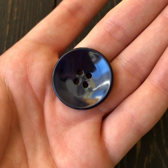Пуговицы темно-синие Италия, 2,5 см, ПИС/25/83047 по цене 24 руб./штука