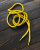 Шнурок круглый желтый (наконечники прозрачный пластик), длина 130 см ШКЖ/130/8533 по цене 189 руб./штука