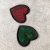 Нашивка "сердце" зелёное, 5*4,6 см Италия НИЗ/50/44030 по цене 53 руб./штука