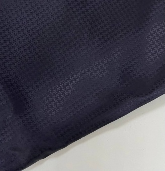 Ткань подкладочная сине-черная (вискоза 100%), 140 см Италия ПИС/140/29057 по цене 597 руб./метр