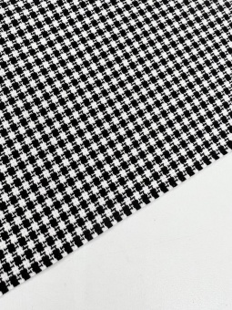 Хлопок костюмный черный/белый, 150 см Италия ТИЧ/150/33012 по цене 1 697 руб./метр