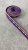 Кант фиолетовый с золотисто-розовой каёмкой, ширина 0,9 см Италия КИФ/9/22836 по цене 375 руб./метр