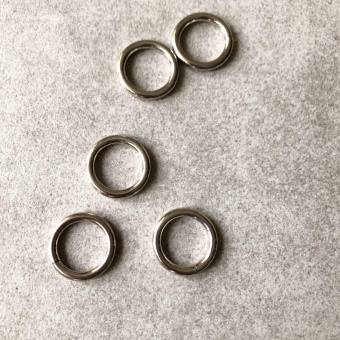 Кольцо металл, цвет серебро D 1,7 см КИС/17/3401 по цене 35 руб./штука