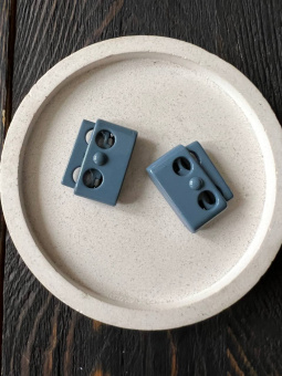 Фиксаторы, металл с сине-серым покрытием, (2*1,5 см) Италия ФИС/20/22594 по цене 37 руб./штука