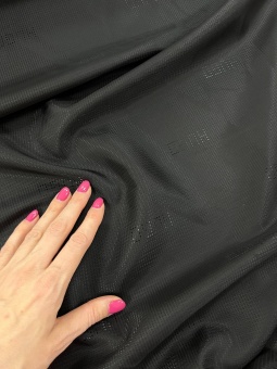 Подкладочная ткань черная (вискоза), ширина 145 см Италия ПИЧ/145/60128 по цене 547 руб./метр