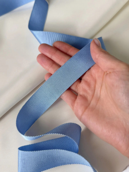 Репс голубой (вискоза), ширина 2,5 см РКГ/25/61821 по цене 157 руб./метр