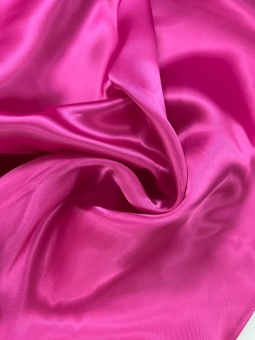 Ткань подкладочная розовая с атласным блеском (вискоза 100%), 140 см Италия ПИР/140/08894 по цене 427 руб./метр