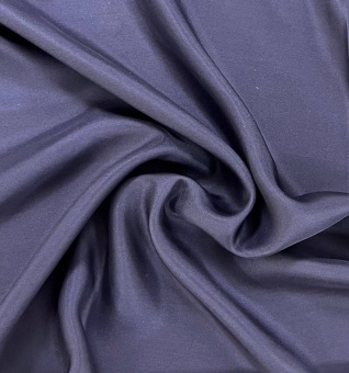 Шёлк-твил цвет синий,  ширина 140 см Италия ШИС/140/29062 по цене 2 147 руб./метр