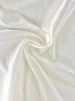 Подкладочная ткань молочного цвета (вискоза 50%+ацетат 50%), ширина 140 см Италия ПИБ/140/49304 по цене 545 руб./метр
