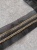 Тесьма черная с брелковой цепью металл цвет золото/серебро/никель, ширина 4,2 см (вставка 1,7 см) ТКЧ/42/22404 по цене 497 руб./метр