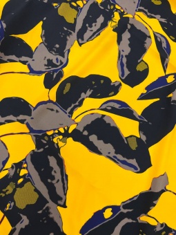 Вискоза черный/желтый, ширина 140 см Италия ХИЖ/140/54159 по цене 1 497 руб./метр