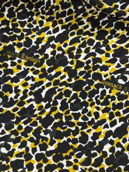 Джинсовая ткань Versace (черный с желтым), ширина 150 см ДИГ/150/30015 по цене 2 297 руб./метр