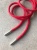 Шнурки красные, с серебряными наконечниками, 115 см Италия ШИК/115/87592 по цене 169 руб./штука