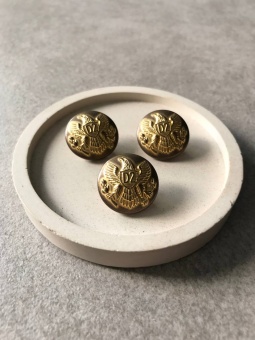 Пуговицы цвет золото с гербом (металл) 2 см ПИЗ/20/4665 по цене 137 руб./штука