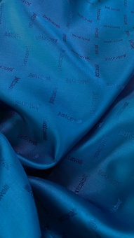 Подкладочная ткань Just Cavalli цвет морской волны (100% вискоза), ширина 140 см Италия ПИМ/140/5966 по цене 895 руб./метр